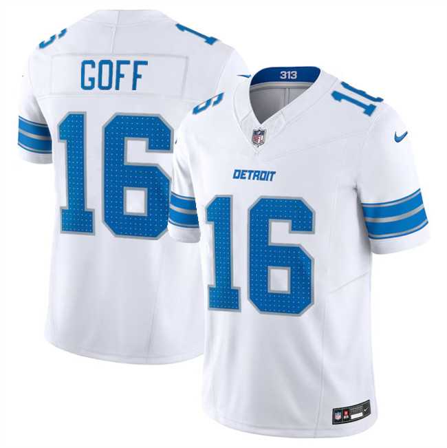 Men & Women & Youth Detroit Lions #16 Jared Goff White 2024 F.U.S.E. Vapor Limited Stitched Jersey->green bay packers->NFL Jersey